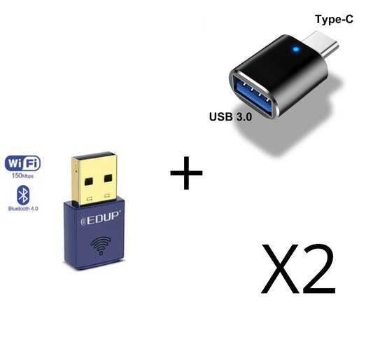 2 Adaptateurs Wifi et USBC